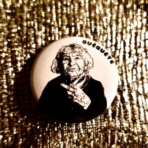 Petit badge de Quêquête "Fuck de Mémé"